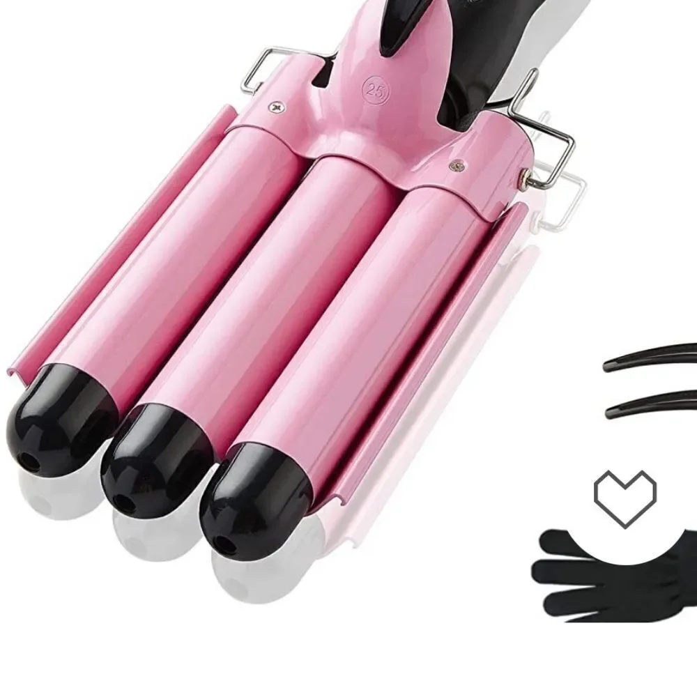 Pink  hair  crimper